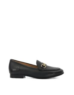Dune London Wide Fit Glair Loafers In Black For Women