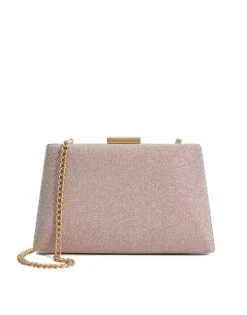 Dune London Bellaria Clutch Bag In Rose Gold For Women