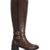Dune London Tatter Boots In Brown For Women