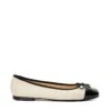 Dune London Highest Ballet Pumps In Cream For Women