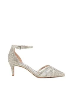 Dune London Composed Heels In Gold For Women