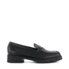 Dune London Wide Fit Gild Loafers In Black For Women