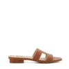 Dune London Wide Fit Loupe Sandals In Tan For Women