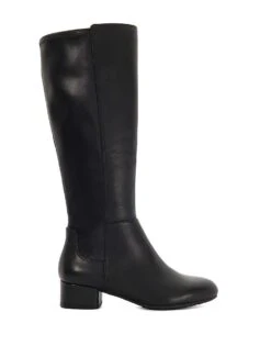 Dune London Wide Fit Tayla Boot In Black For Women