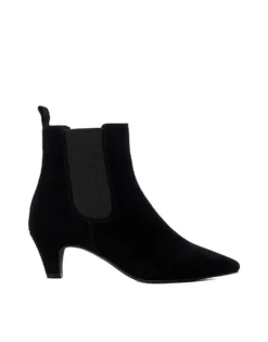 Dune London Obvious Suede Boots In Black For Women
