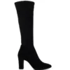 Dune London Simple Suede Boots In Black For Women