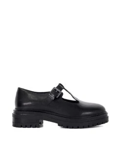 Dune London Henni Chunky Sole Slip Ons In Black For Women