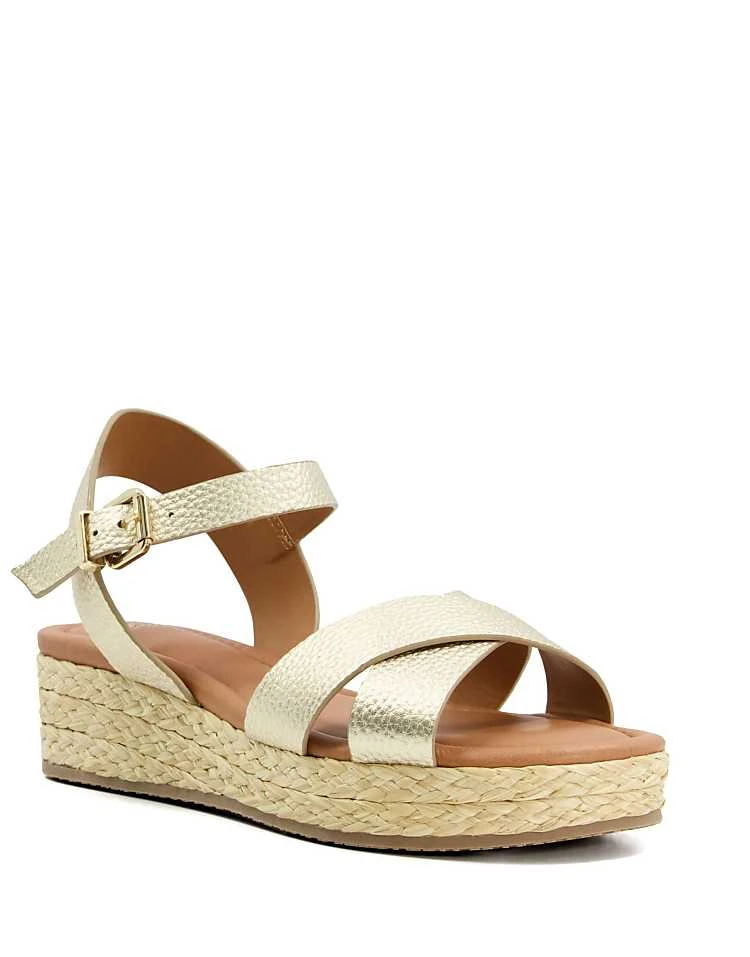 Dune London Linnie Sandals In Gold For Women - Image 4