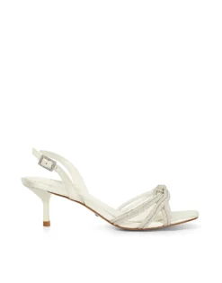Dune London Moments Bridal Heels In Ivory For Women