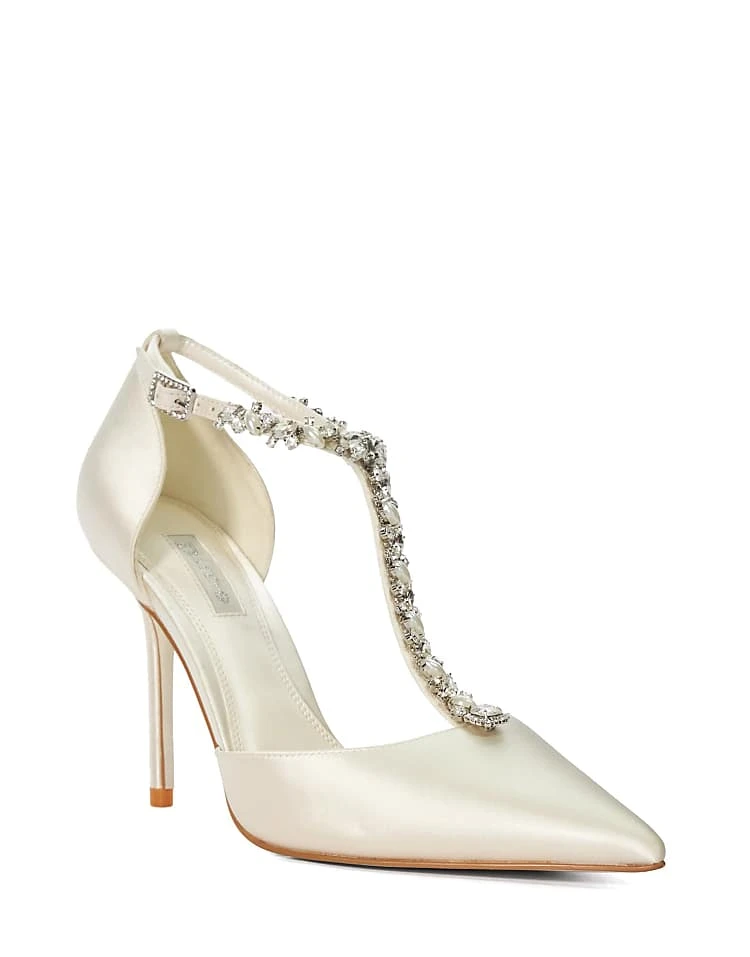 Dune London Devotional Bridal Heels In Ivory For Women - Image 3