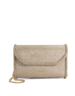 Dune London Bellini Clutch Bag In Gold For Women