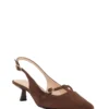 Dune London Deserving Slingback Heels In Brown For Women