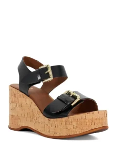 Dune London Kamia Wedge Sandals In Black For Women