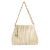 Dune London Dominic Pleated Bag In Cream For Women