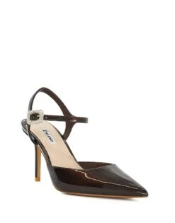 Dune London Channel Heels In Brown For Women