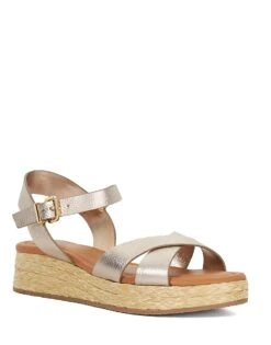 Dune London Littleton Sandals In Gold For Women