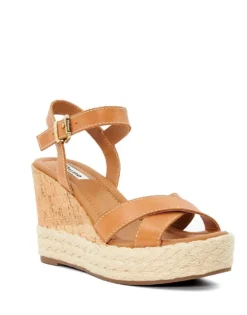 Dune London Kindest Wedge Sandals In Tan For Women